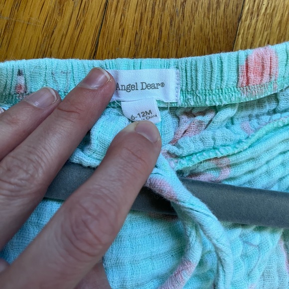 Angel Dear Tie Back Romper- Flamingos - Picture 3 of 3